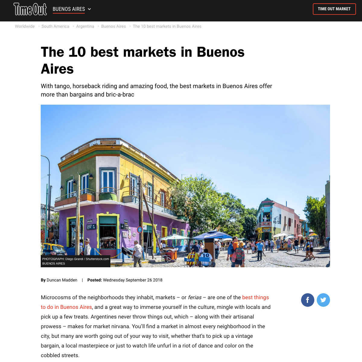 10 best markets in Buenos Aires | Time Out