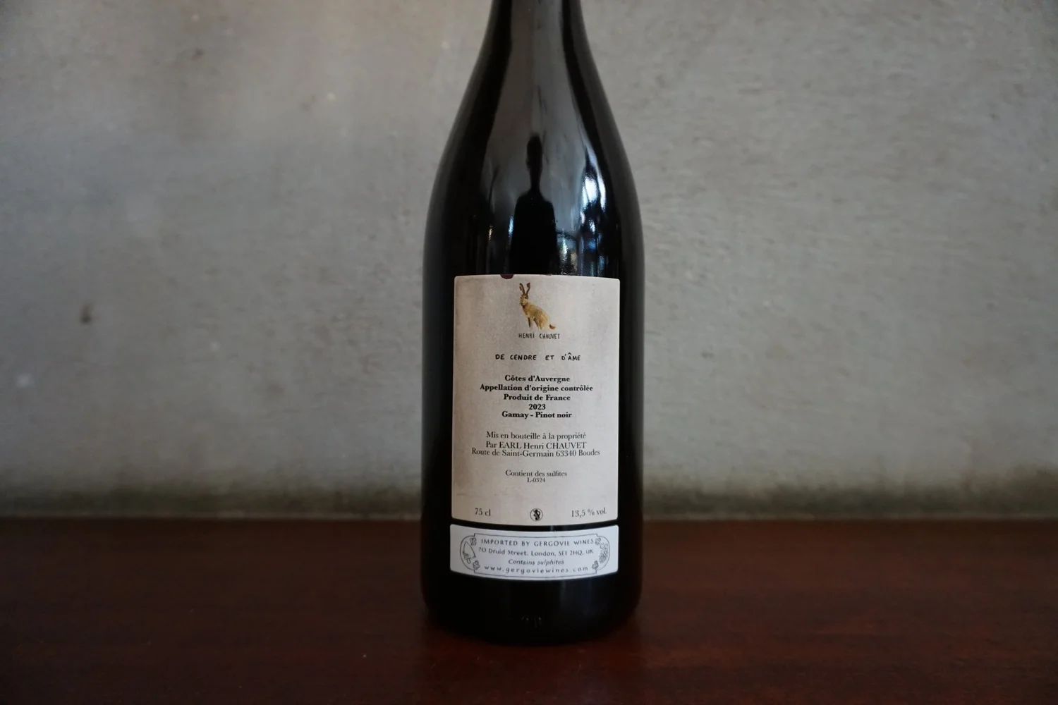 Henri Chauvet, De cendre et d'âme 2023 - Auvergne — Gergovie Wines