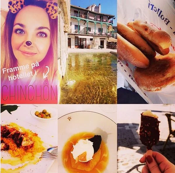 REISEBREV FRA CHINCÓN: 1) Landet i Madrid i går formiddag, og en 40 minutters biltur senere havnet vi i den lille byen Chinchón. 2) Torget Plaza Major er omringet av bygninger med turkise balkonger, og er byens midtpunkt med kafeer og butikker. 3) B…