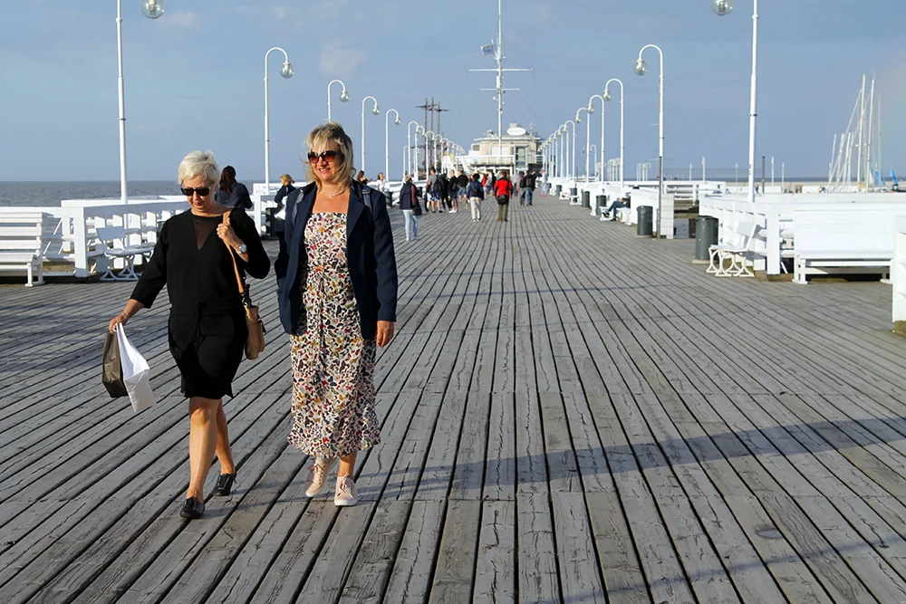 PIREN I SOPOT: Sopots pir regnes for å være Europas lengste. Foto: Reisebloggen Tenk Koffert