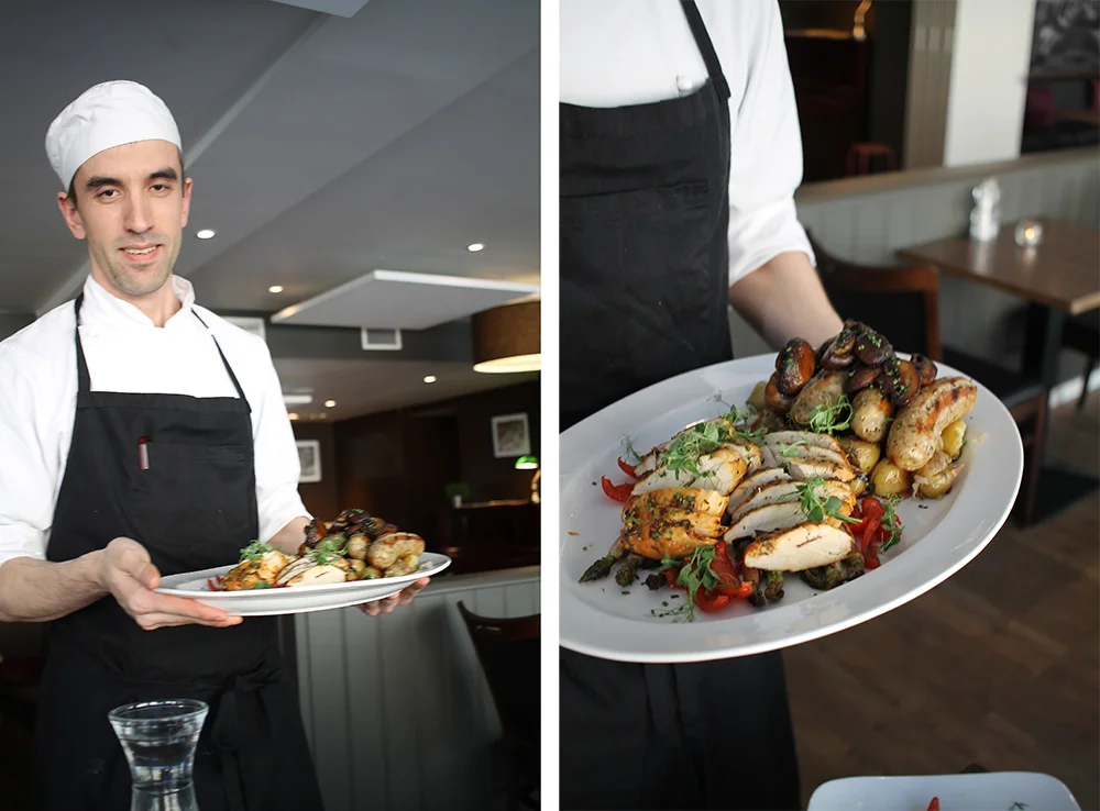 RESTAURANT BACKLUND: Deilig middag og hyggelig service hos restaurant Backlund. Foto: Tenk Koffert