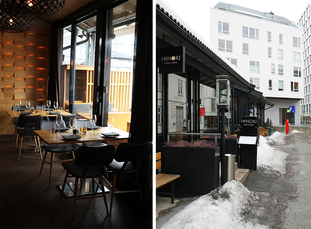 HINOKI: Restauranten ligger ett minutts gange fra Lillestrøm togstasjon, og rett ved den store rundkjøringen som er det første du ser når du kjører inn i byen fra Rælingstunnelen. Foto: Hedda Bjerén