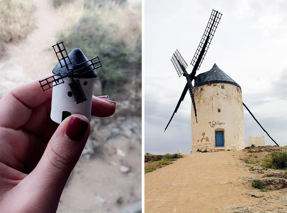 MAI: Fikk med meg et lite minne hjem fra Consuegra. Foto: Tenk Koffert