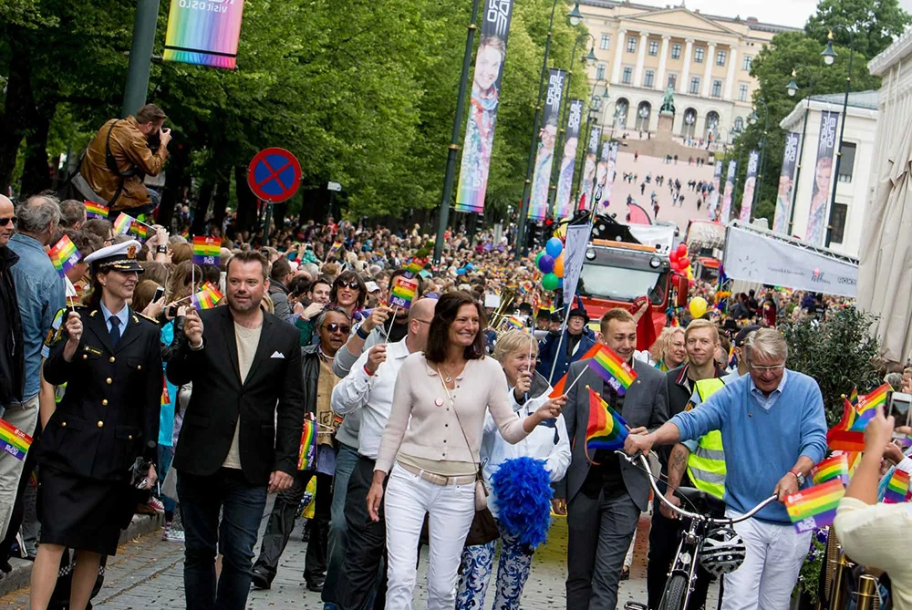 FOLKEFEST: Hvert år feires Oslo Pride i hovedstaden med en herlig parade. Foto: Christer Nexmark
