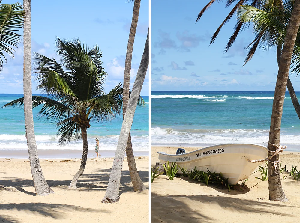 HOTEL SIVORY PUNTA CANA I DEN DOMINIKANSKE REPUBLIKK: Du tror kanskje at jeg ryddet stranden fri for turister før jeg tok bildet? Åh, nei da, det er faktisk så god plass på stranden her! Disse bildene tok jeg på mitt favoritthotell i Den dominikanske republikk; Sivory Punta Cana . Foto: Tenk Koffert