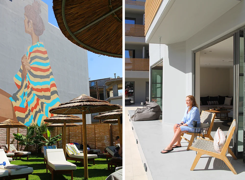 COOK’S CLUB HERSONISSOS: Hotellet har saccosekker og lenestoler i tillegg til vanlige solsenger, en egen DJ, og til og med et Escape Room! Foto: Tenk Koffert