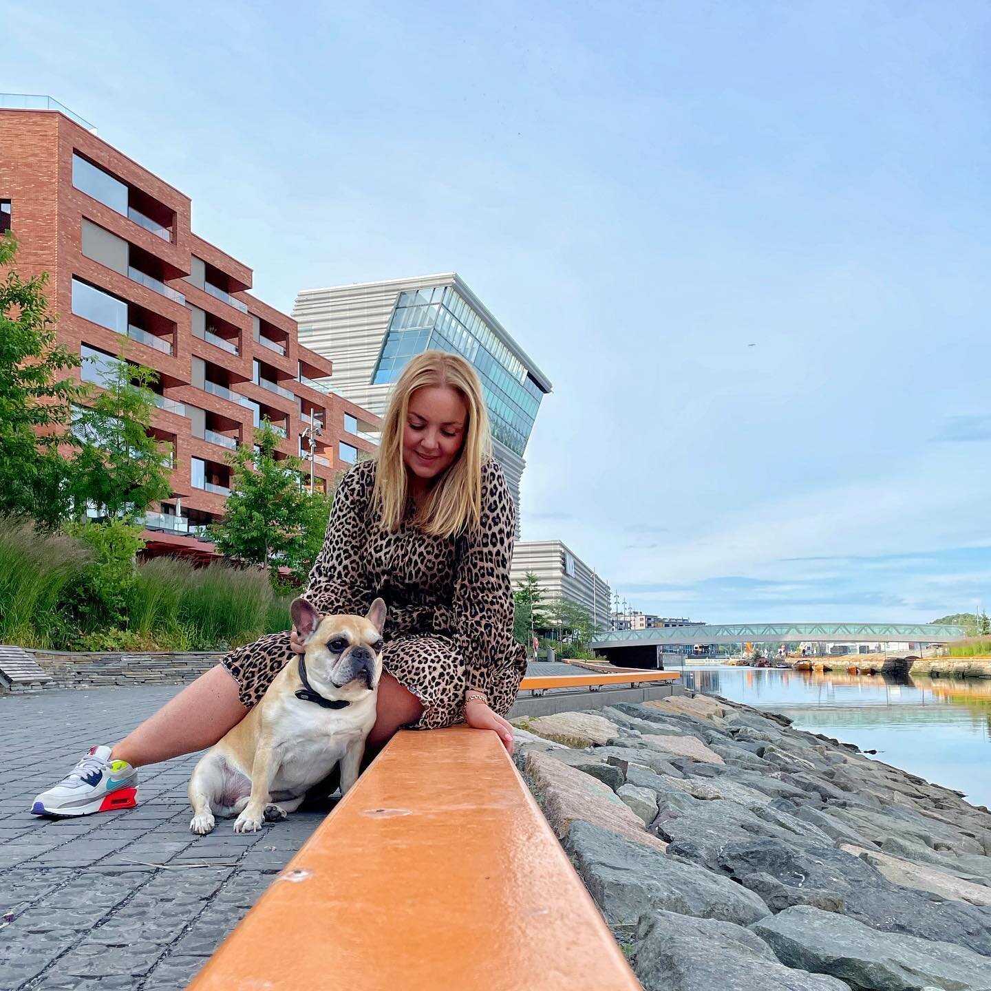 Morgentur i @oslobukta i dag, med verdens beste Snoopy. 💕 Takk for koselig bilde, @paturiverden 😊✨

#oslo #oslobukta #munchmuseet #munchbrygge #bj&oslash;rvika #gamleoslo #oslo&oslash;st #oslobilder #tenkkoffert #franskbulldog #kennelkruttbolla #re