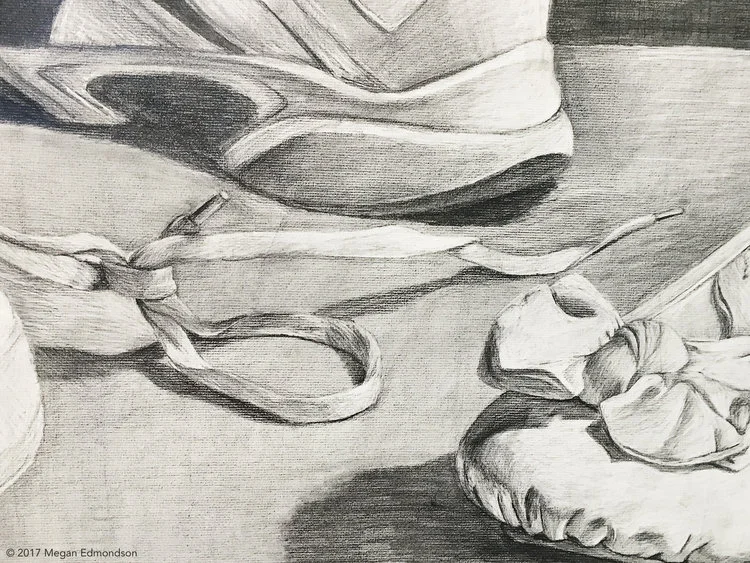 Shoes. Graphite. 18x24.