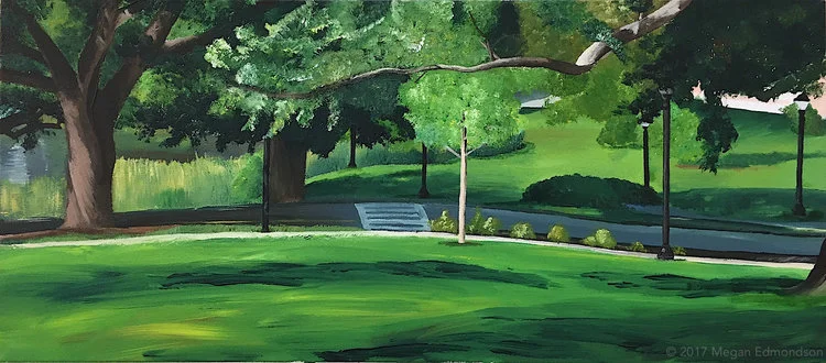 Mirror Lake.&nbsp;Acrylic on Canvas