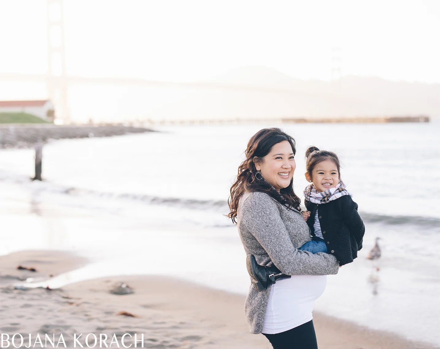 Crissy Field Maternity Session. San Francisco. Parawan Family.