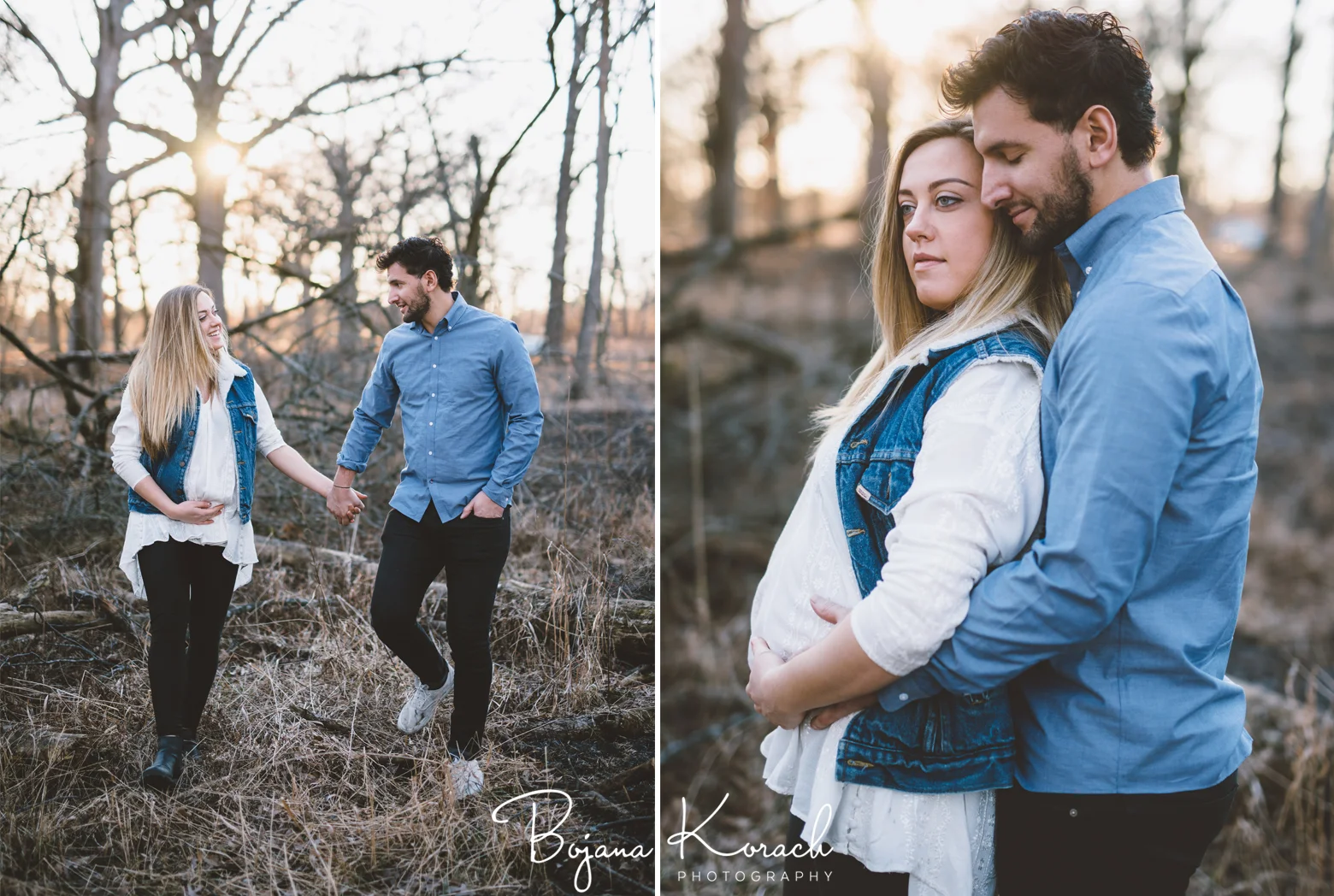 woods maternity photos