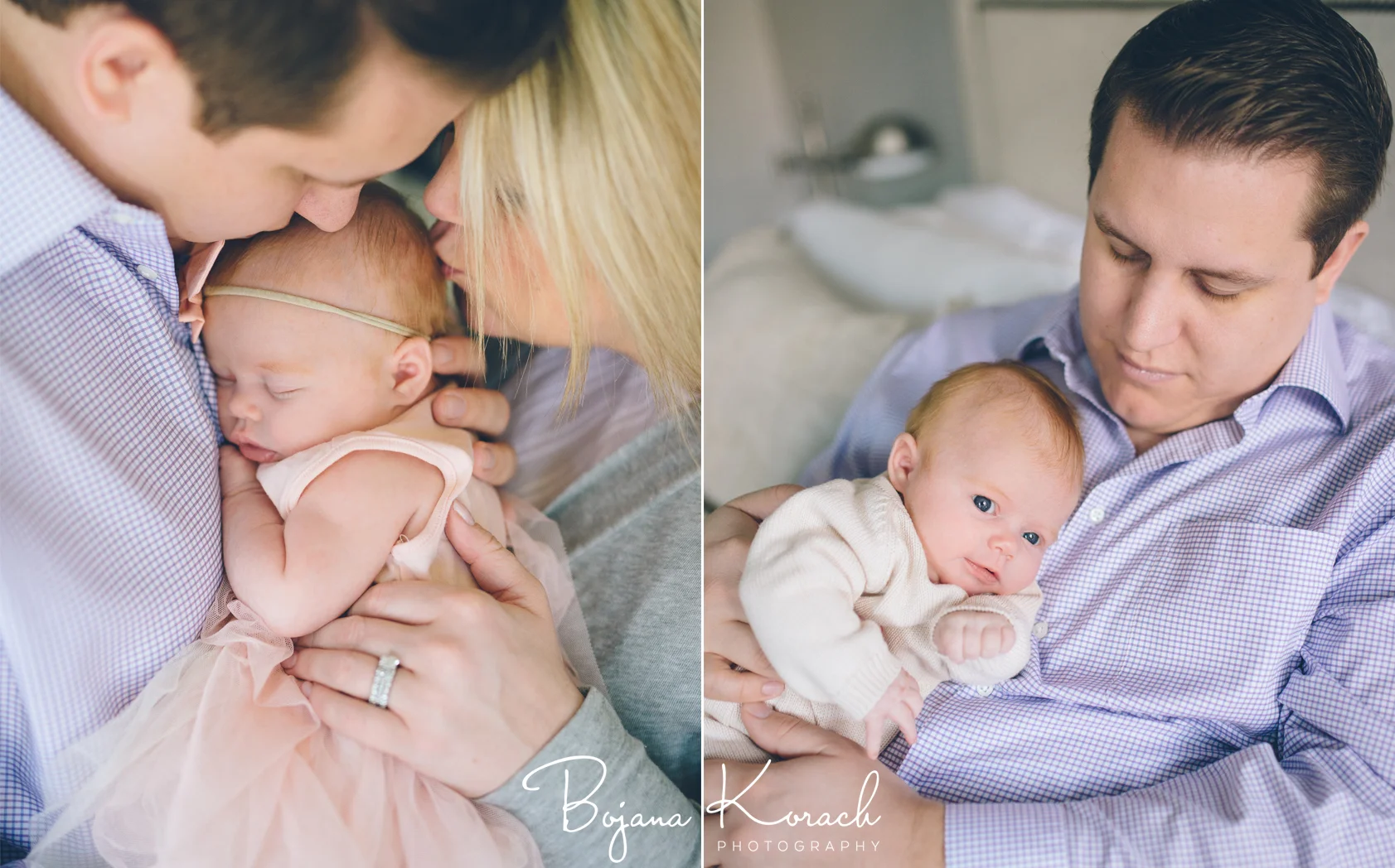 happy parents with baby