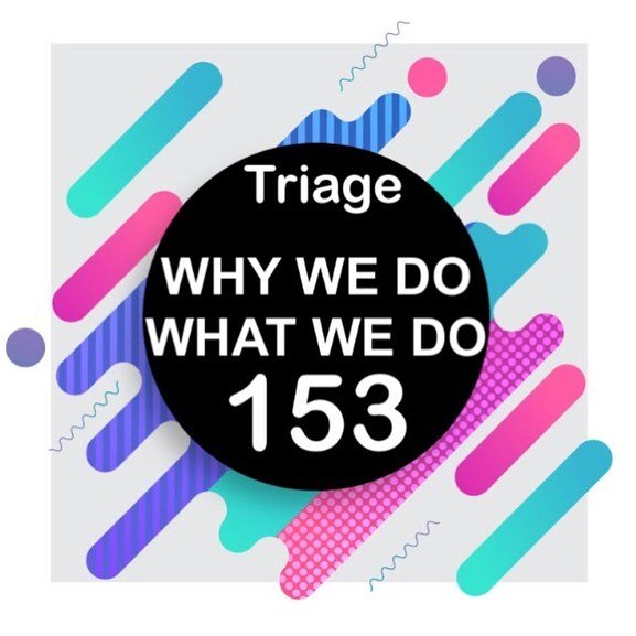 Anyone familiar with triage?! 🙋 Listen in to episode 153 to hear some of the history and applications of triage in different environments. -Anyone love this episode as much as we do?

#WeLoveTriage #BestInvention #systemimprovements #appliedbehavior