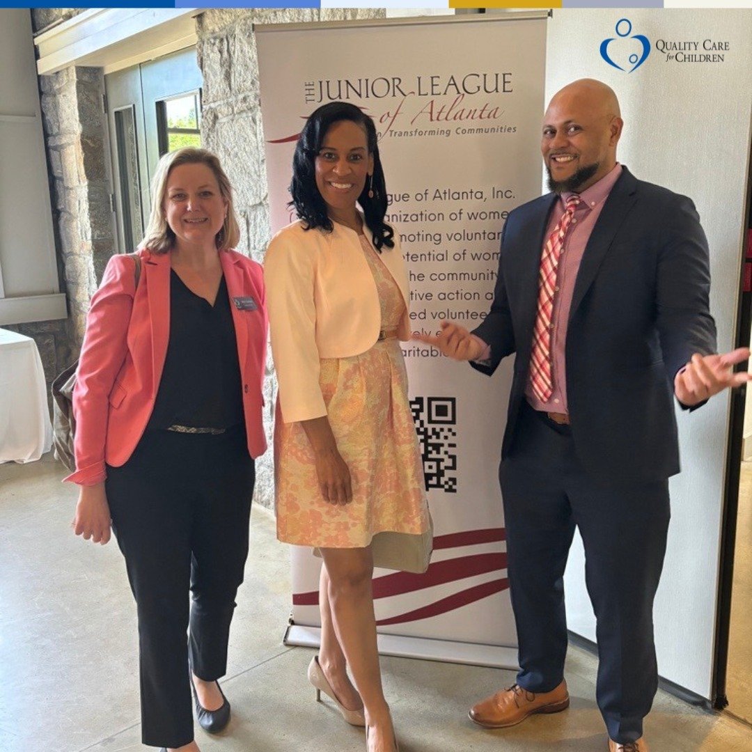 QCC's leadership team, including CEO &amp; President Ellyn Cochran, VP of ECE Business Support &amp; Sustainability Monique Reynolds, and VP of Nutrition &amp; Family Well-Being Reynoldo Green, were honored to attend the Spirit of Voluntarism Luncheo