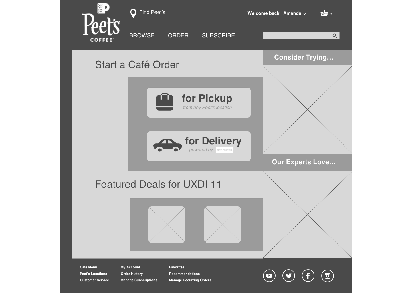 Version 1, Home Page