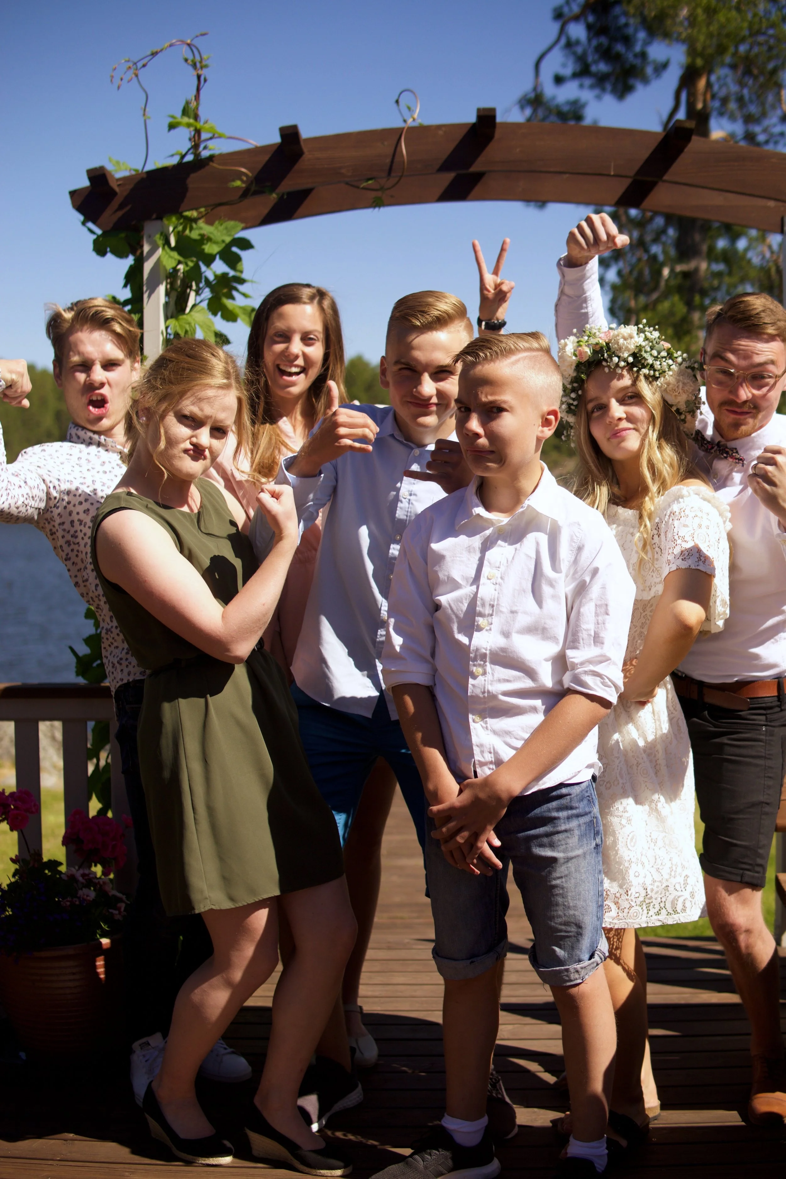 Mina knasiga, knasiga syskon och vår knasiga förlängda familj. SOM jag tycker om er!