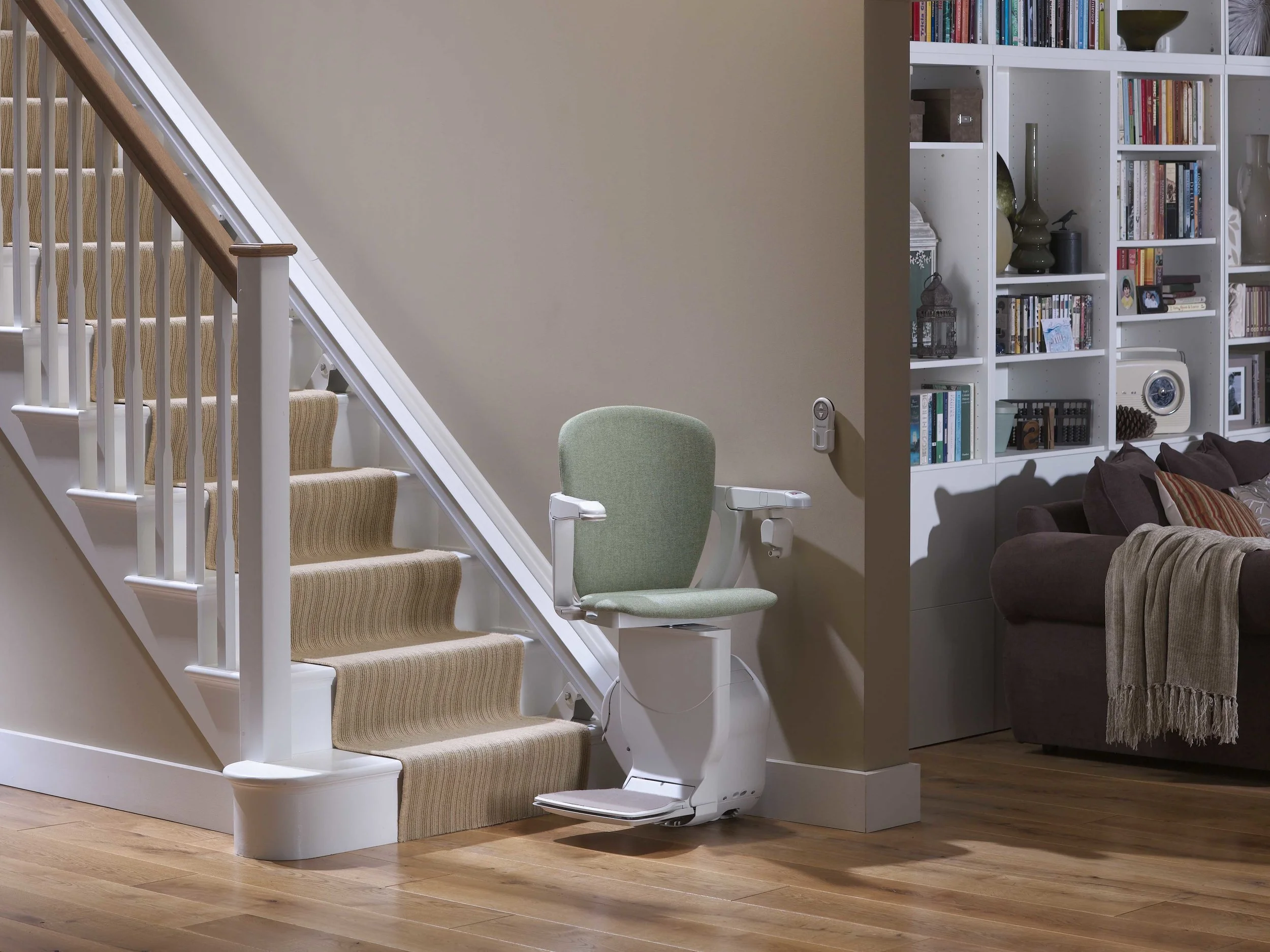 Stannah 600 straight stairlift Two Way Swivel Starla Seat