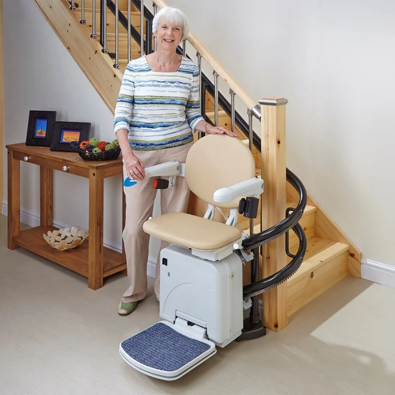 Handicare 2000 Curved Stairlift with Simplicity Seat