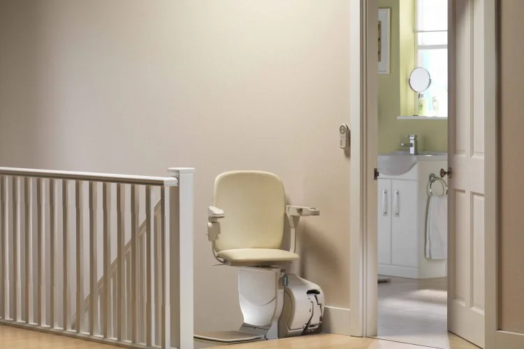 stannah 600 siena stairlift Seat Swivelled Upstairs