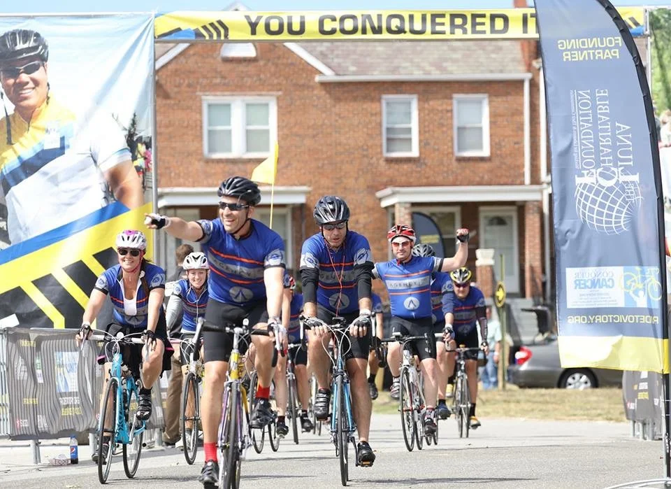 September 2015 - Gonzalo & I, along with the entire AgencyOne team crossed the finish line after cycling 140 miles over two days. This was one year after I finished my last chemo & radiation treatment. Just one year earlier I was lying in bed eighteen hours a day too weak to walk around. This was truly a fantastic feeling.