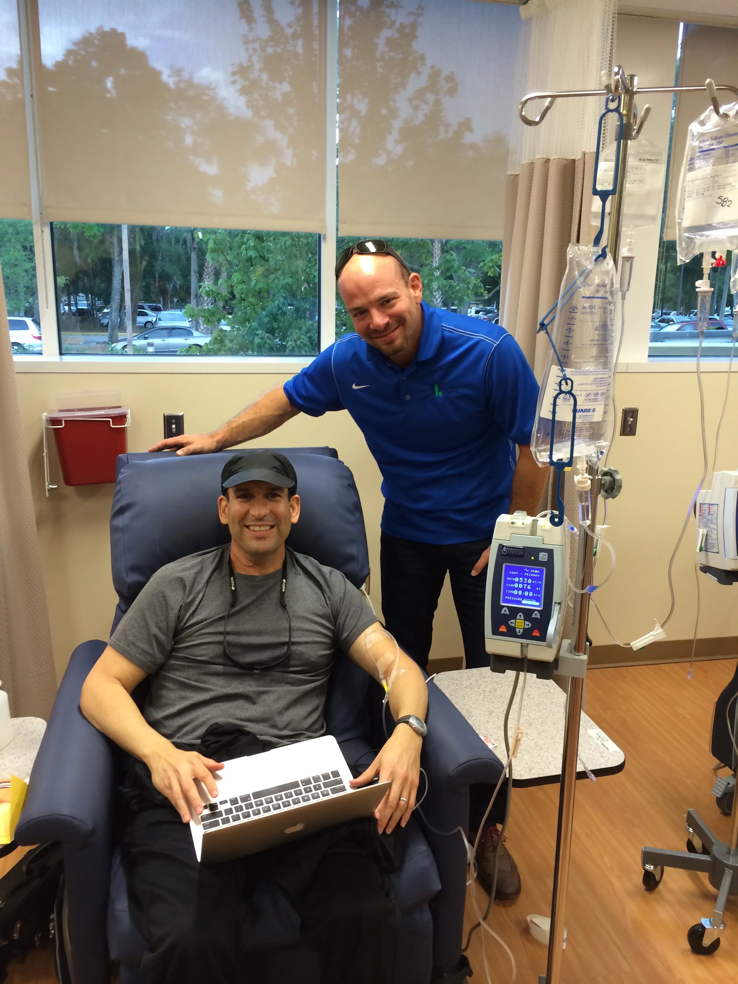 I will forever be grateful to Michael for driving me on a weekly basis to radiation, and for keeping me company.