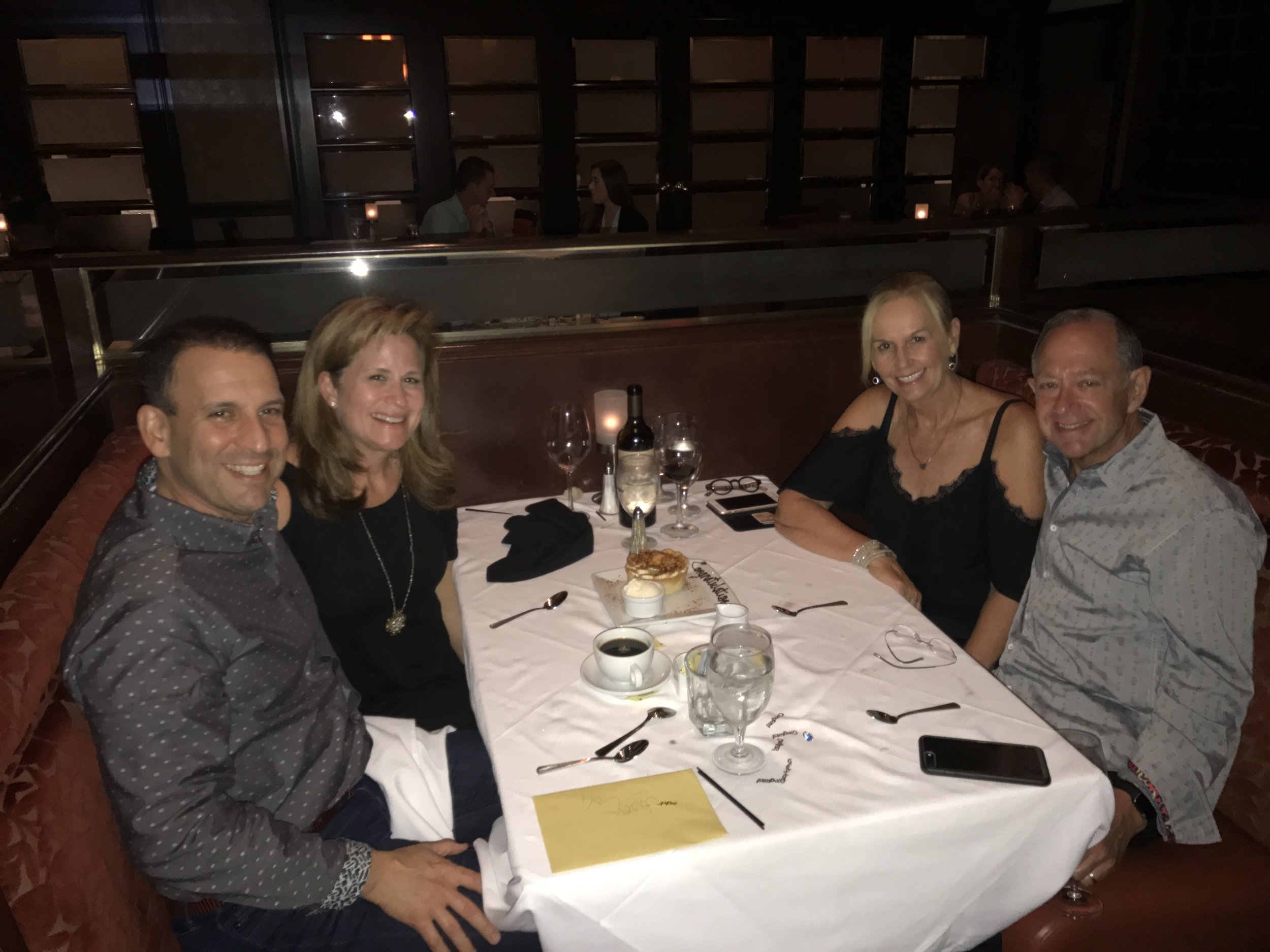 Ruth's Chris in Winter Park, FL. Celebrating my 3 year anniversary with some of our closest friend's Rich &amp; Gayle Reis.