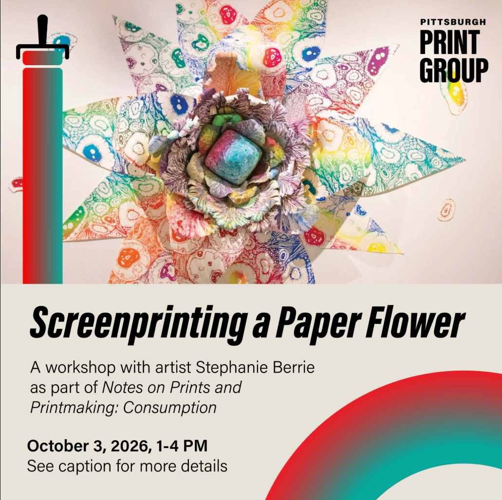 Screenprinting a Paper Flower