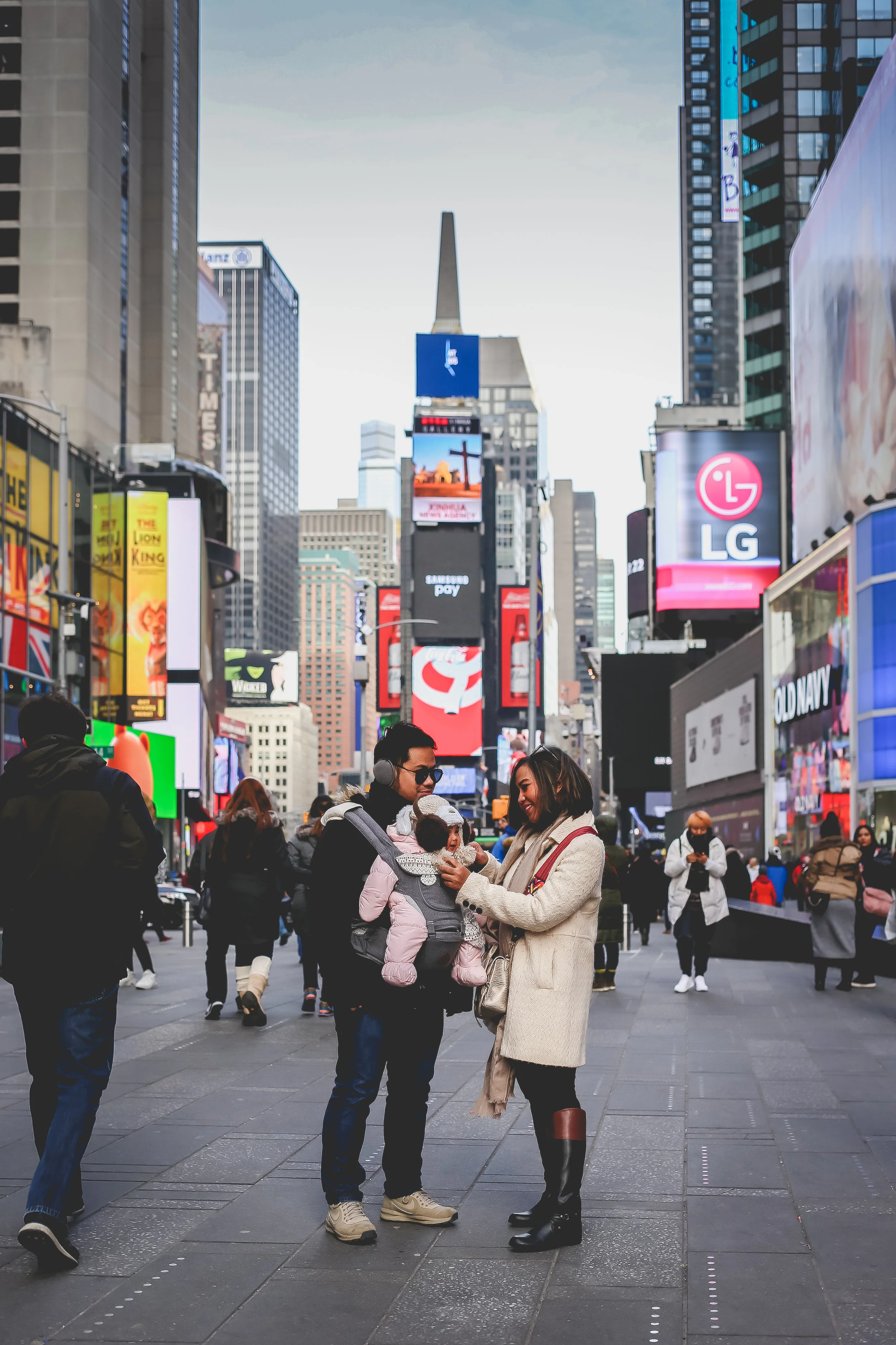 Midtown New York City, Times Square photo session with Jen Grima, vacation photographer.