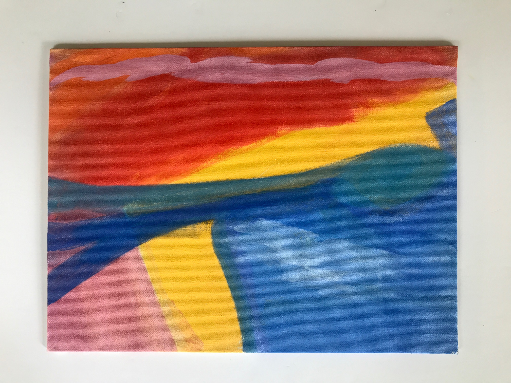JULY (acrylic on canvas board 9 x 12")