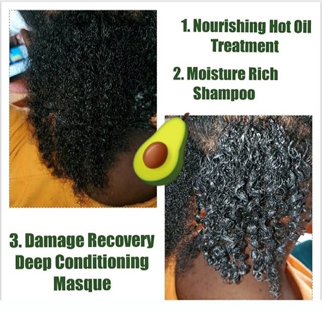 Naturals'Republic found its way to St. Peters Missouri to yet another happy customer! Take a look at the results that Shantell Wilson-Behnke @spiritliftershan got when using the
Avocado Mint Moisture Rich Line  After:
1. Shampoo, 
2. Hot Oil Treatmen