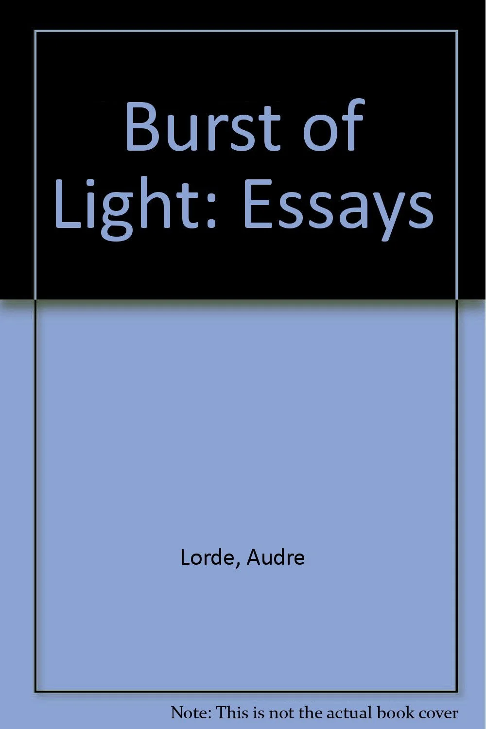 A Burst of Light: And Other Essays