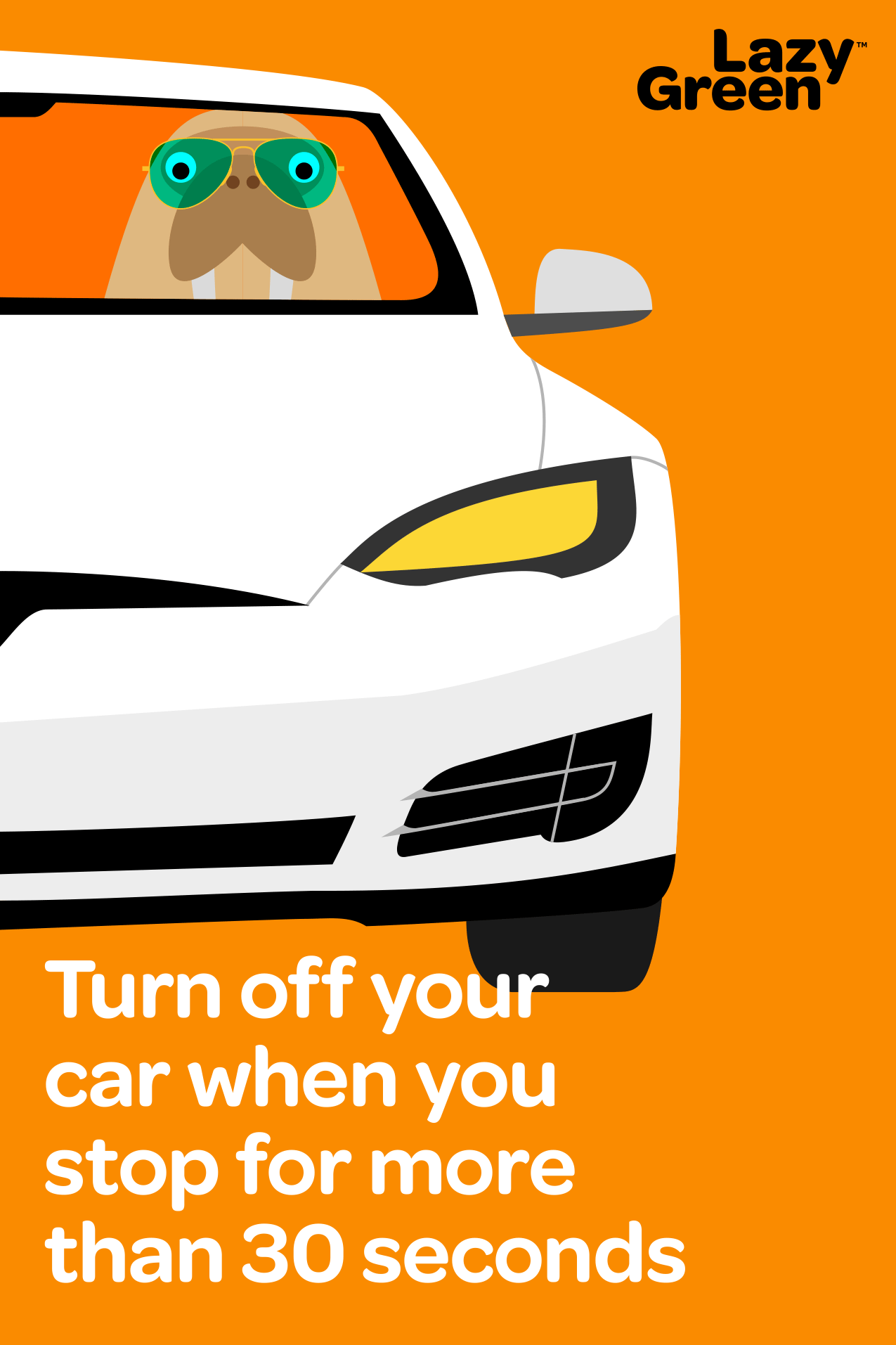 Turn off your car when you stop for more than 30 seconds by walrus