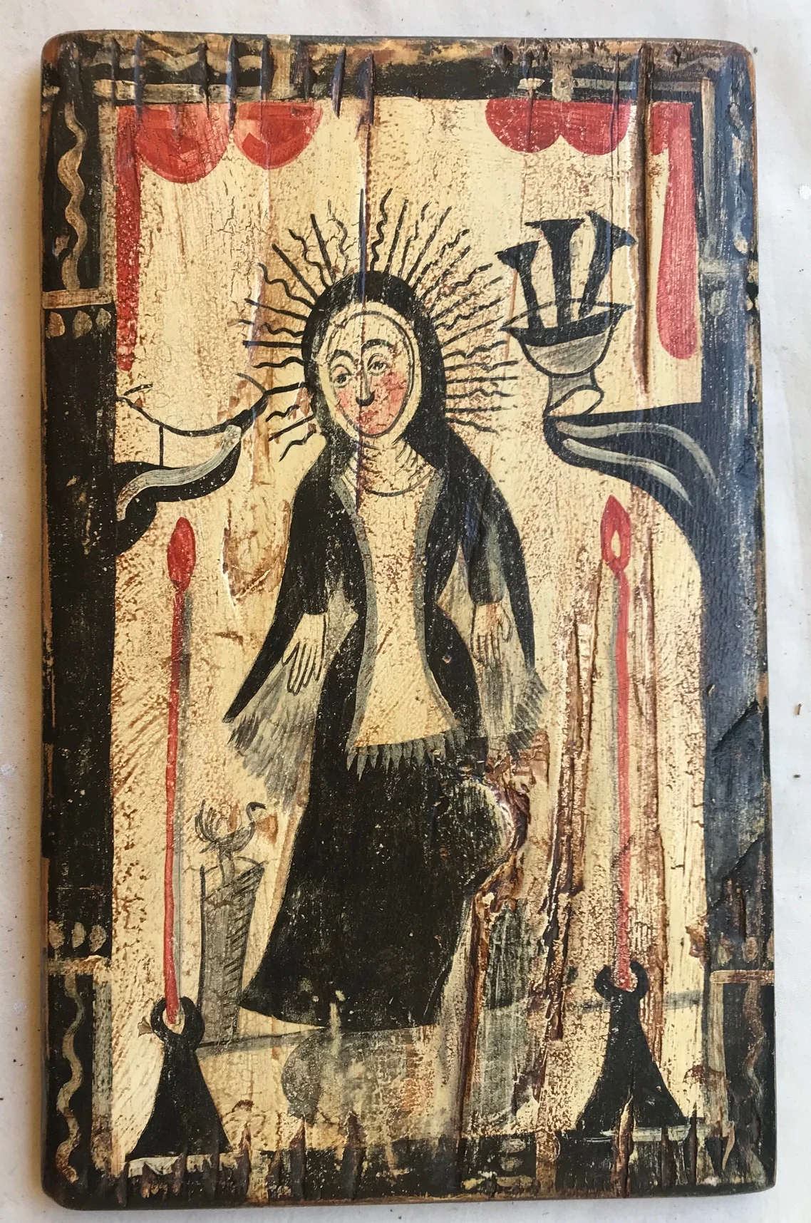 SOLD - 11” x 18” acrylic on wood.