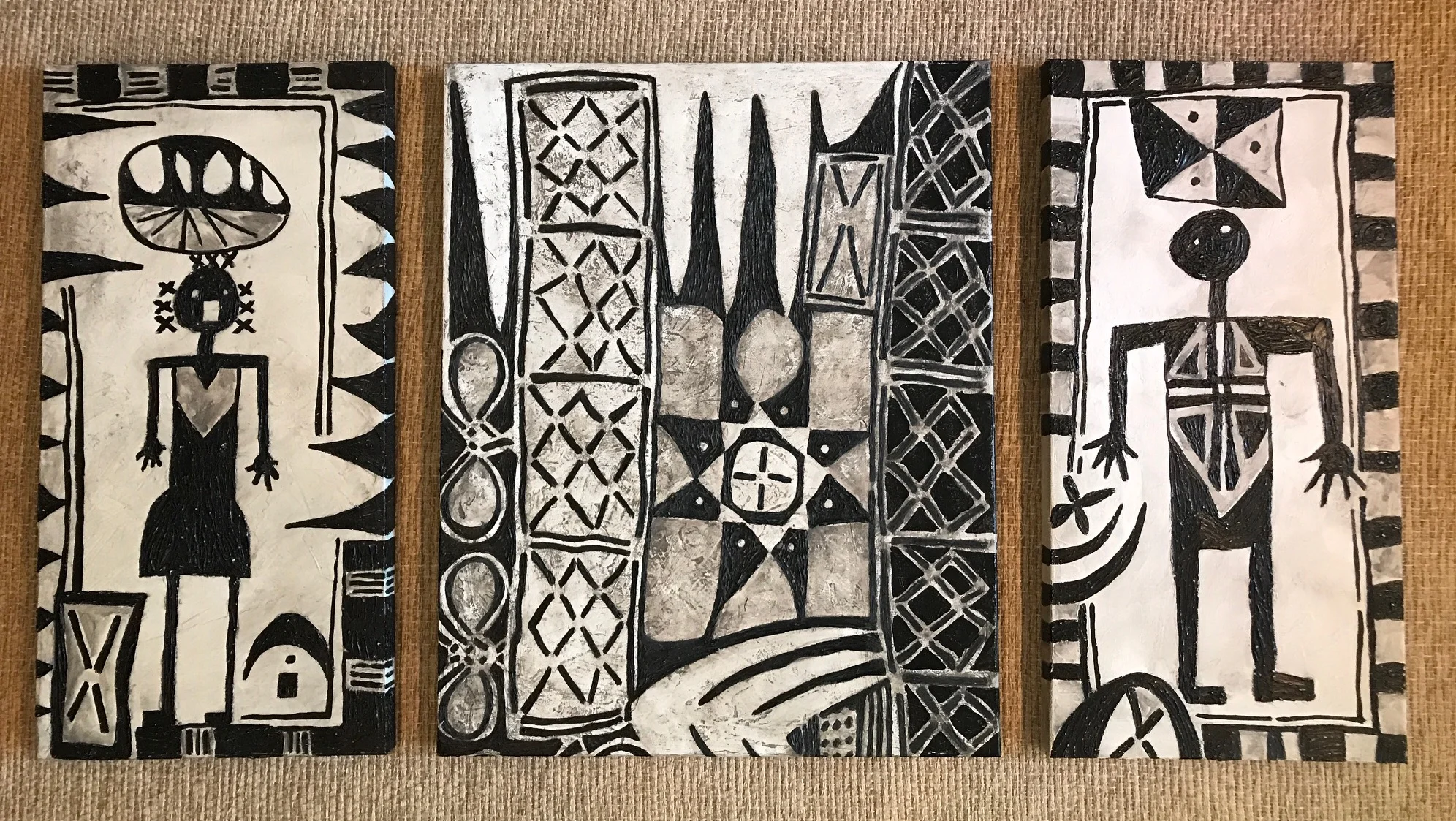 15” x 30” - 24” x 30” - 15” x 30” oil on canvas. sold together or separate.