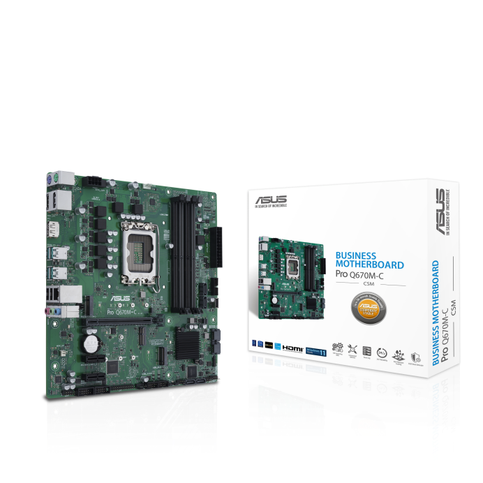 ASUS Unveils New Pro Q670 Business Motherboard