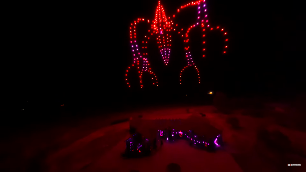 400-Foot Drone Light Display Brings Halloween to Life