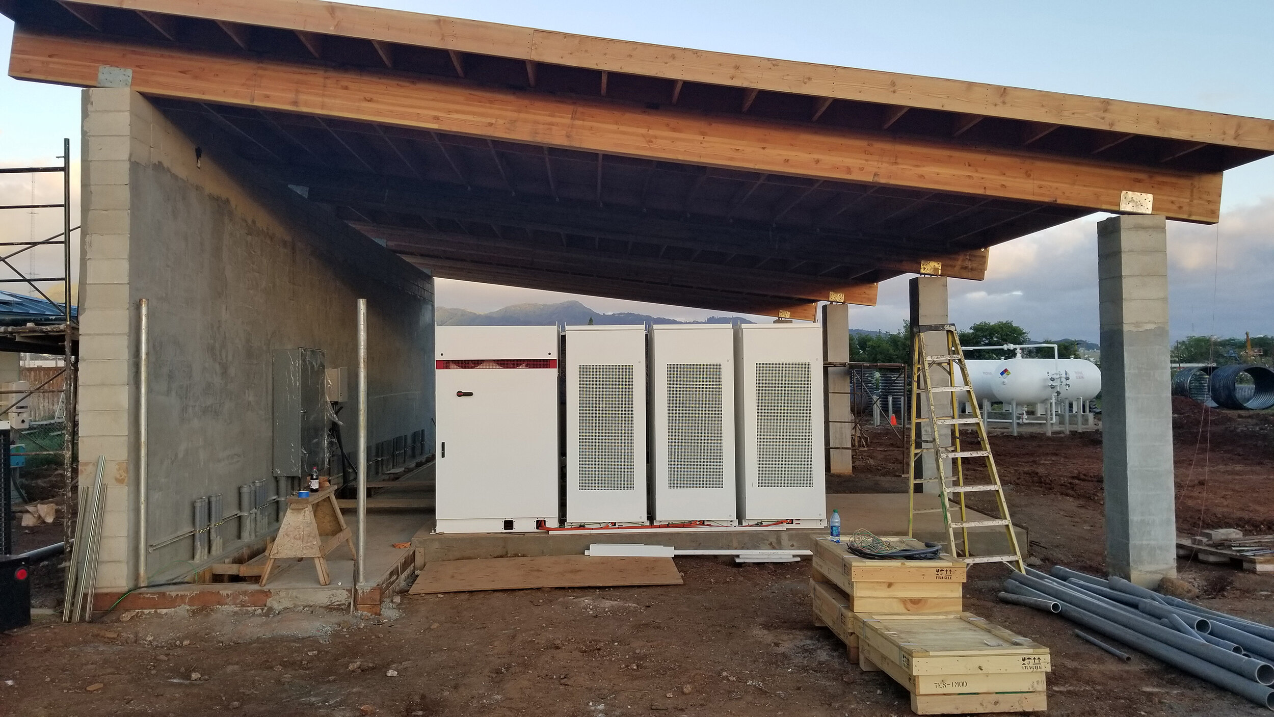  Battery Energy Storage System (BESS) under construction. 