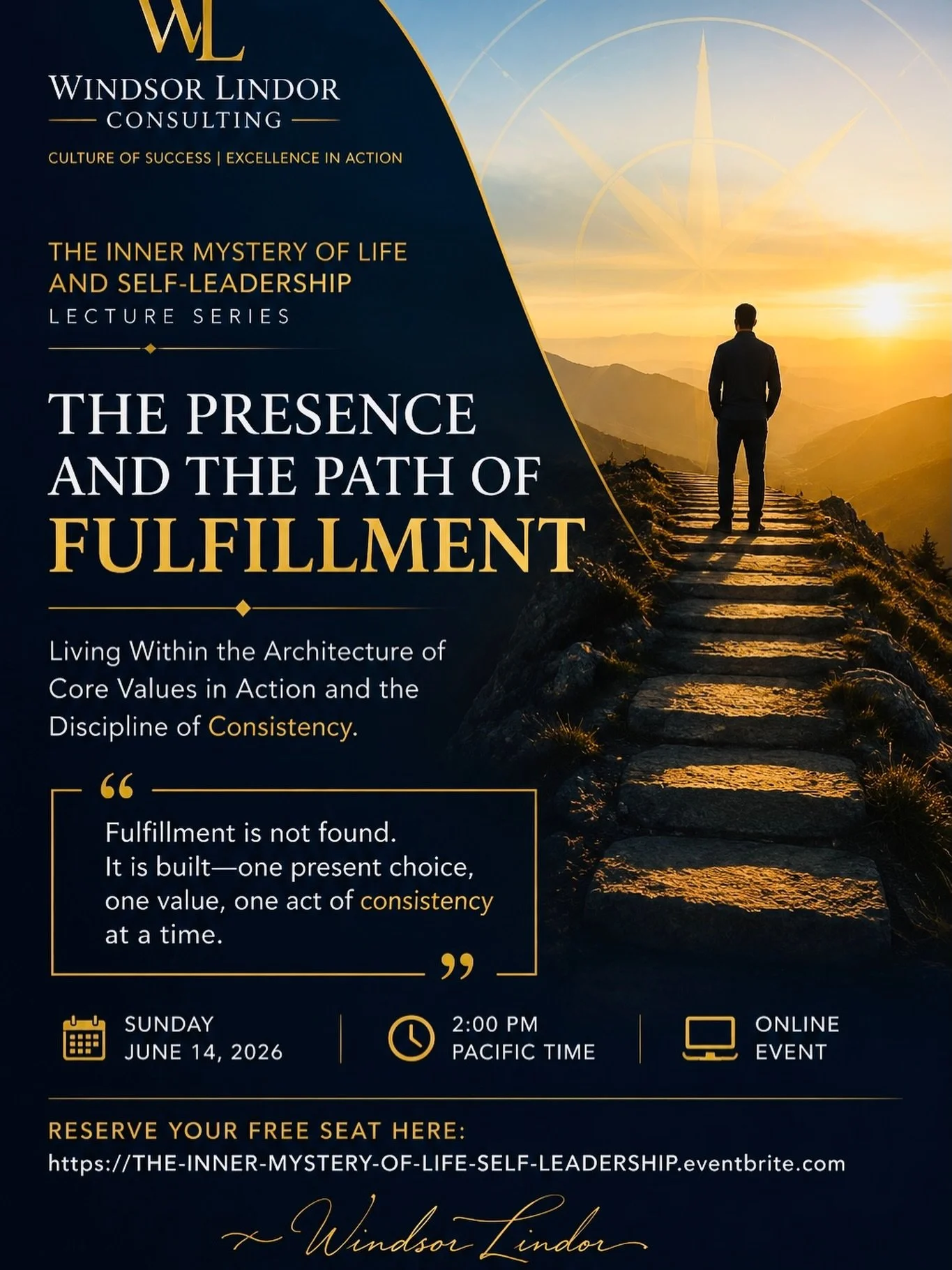 Fulfillment is not found by rushing toward more.

It is built through presence, clarified through values, and strengthened by the quiet discipline of consistency.

This Sunday, I invite you to join me for the next gathering of The Inner Mystery of Li