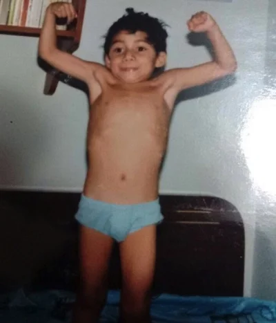 Arturo, during his early wrestling years