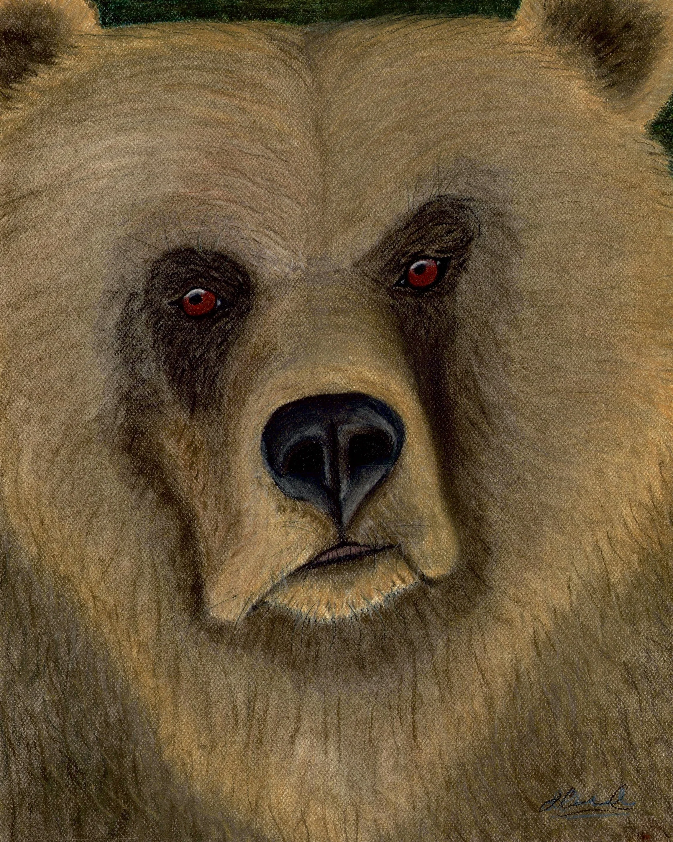 VISIONS OF #562, Oil Pastel, 20"x24", Original to be auctioned at March Gladness. 50 Prints. Framed Prints $250. Prints $175