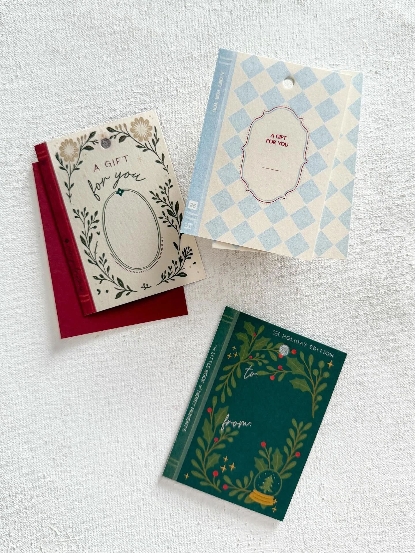 it&rsquo;s timeeeeee ✨ the holiday collection is live, friends! I&rsquo;ll share more on stories in the next few days but these little library gift tags are a personal favorite. inspired by vintage book covers - wouldn&rsquo;t they look adorable topp