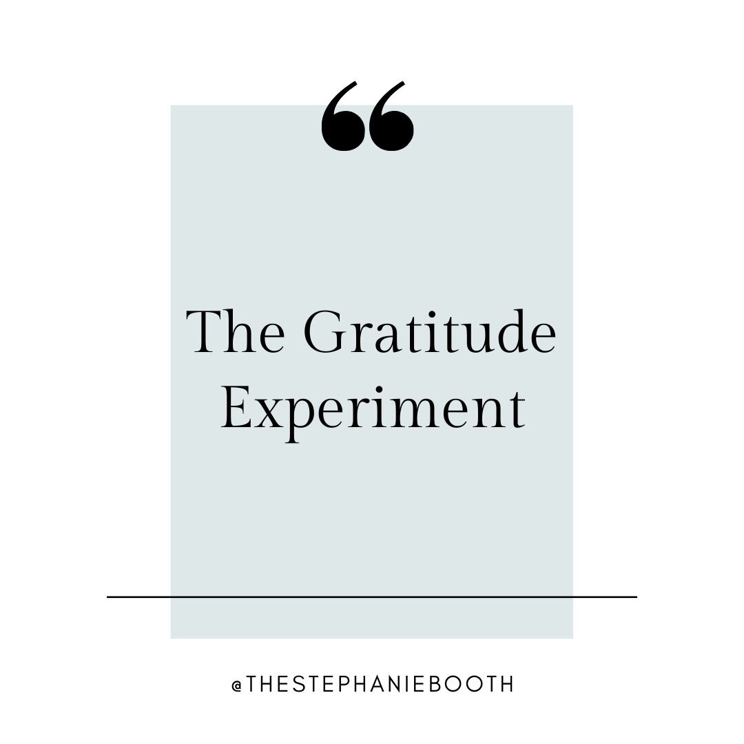 gratitude experiment, a success mindset experiment for female entrepreneurs