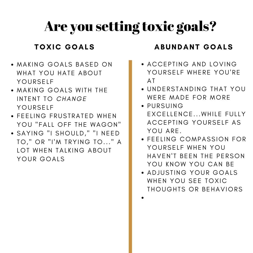 toxic and abundant goals. mindset coaching for female entrepreneurs