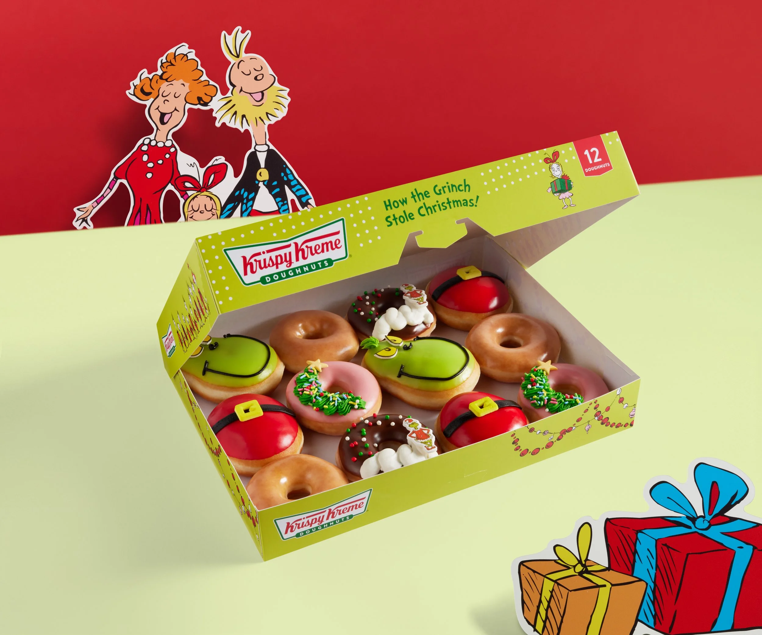 For Krispy Kreme - Christmas - add art to box