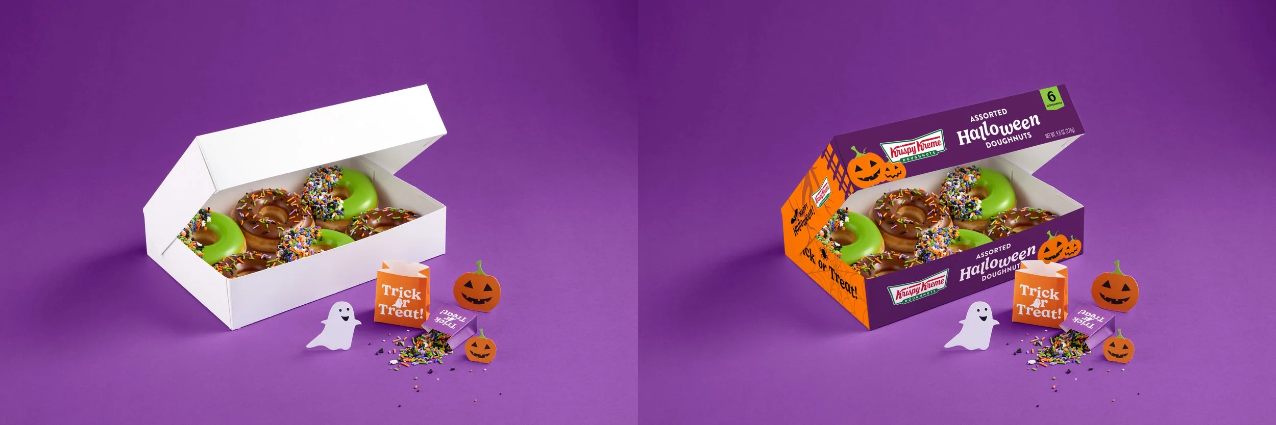 For Krispy Kreme - Halloween - add art to box