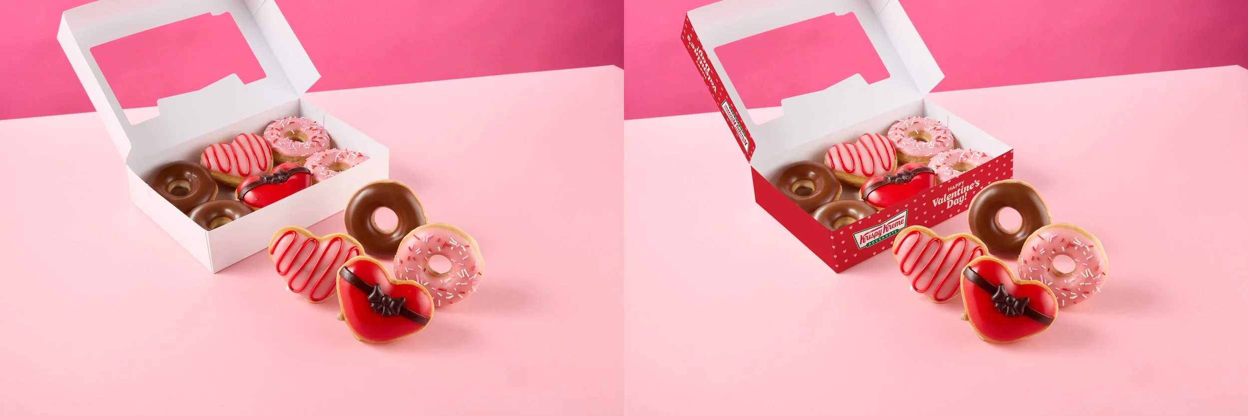 For Krispy Kreme - Valentine's Day - add art to box