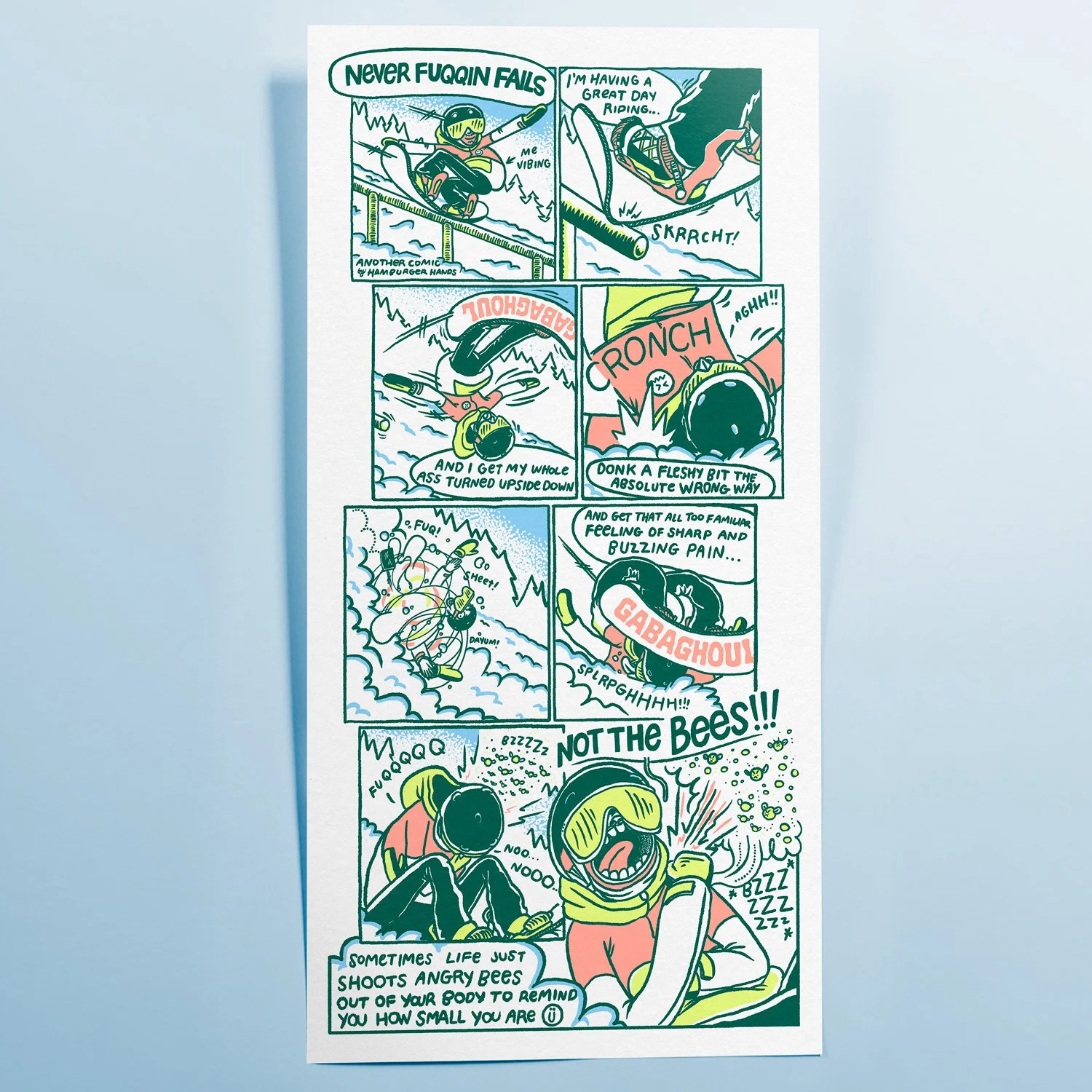 SNOW PAIN AT ALL giclee print