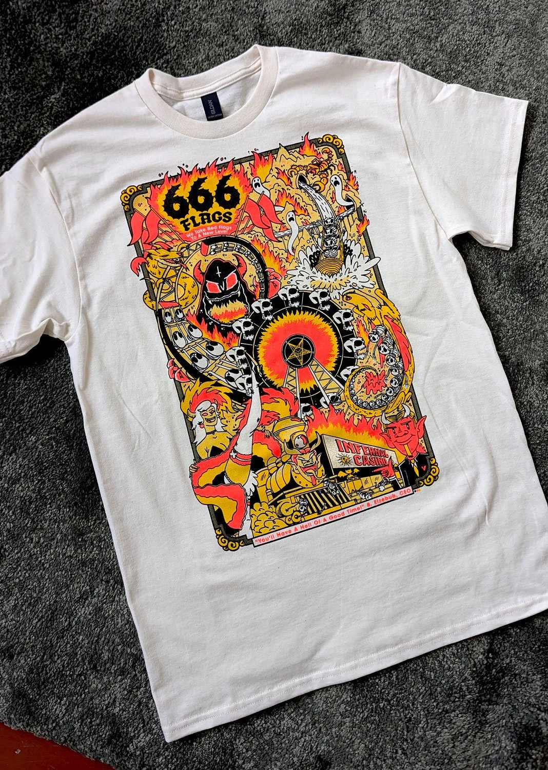 666 FLAGS Screenprinted Shirt
