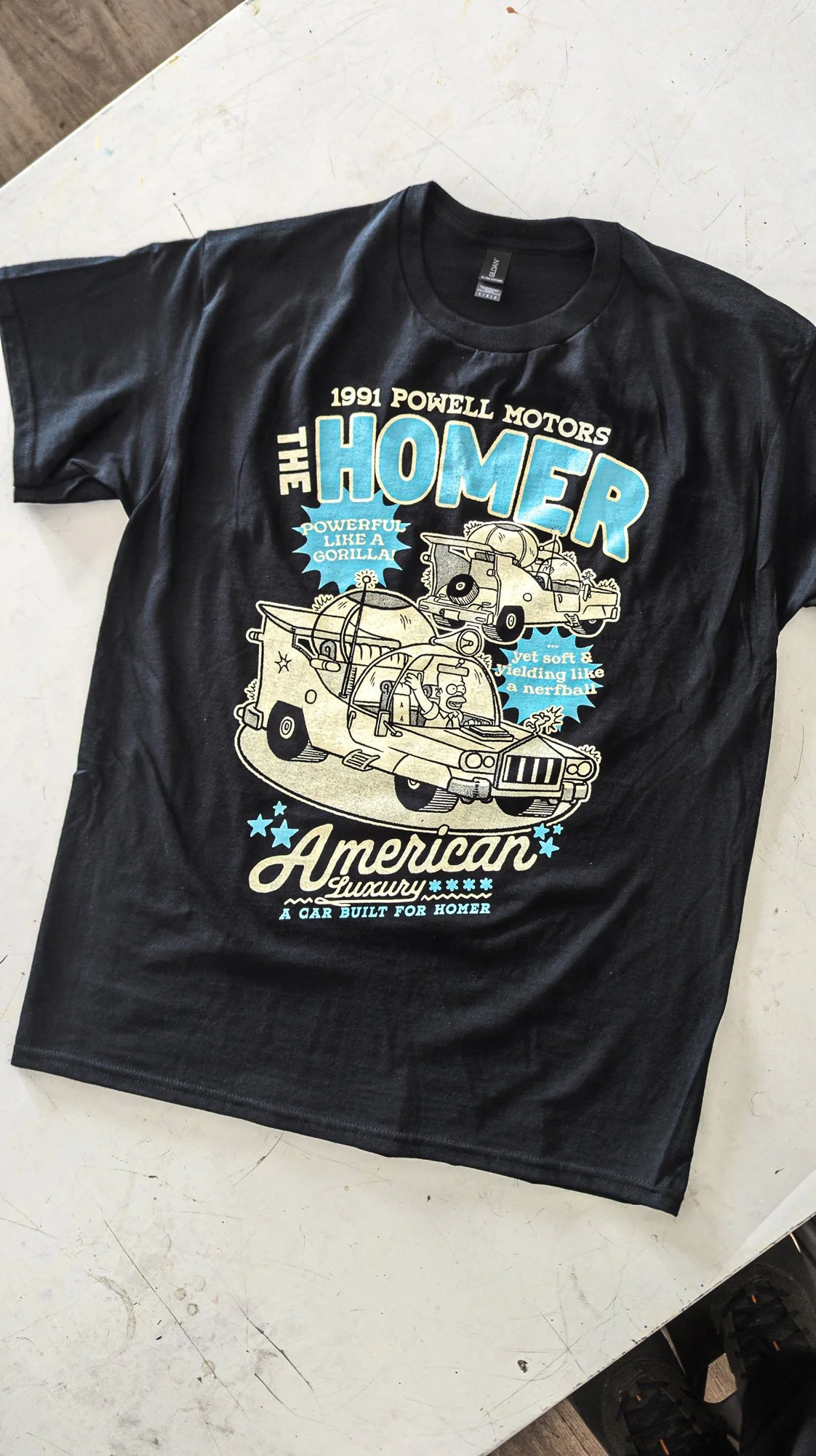 The HOMER Muscle Car Screenprinted Shirt