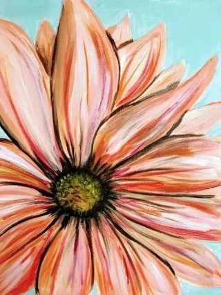 Beautiful Daisy in Acrylics on Saturday, March 7 @ 1pm